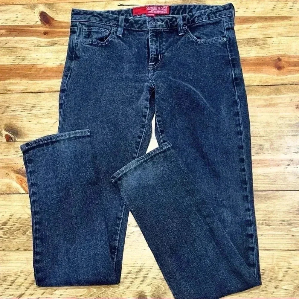 Guess Black Denim Stretch 81 Straight leg jeans